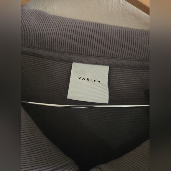 Varley, Vine Ottoman Half Zip Pullover, Grey (Taupe Grey), Size Medium - Picture 7 of 9